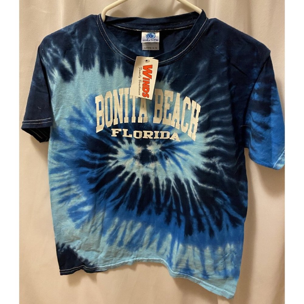 Colortone  Tie Dye Youth Size 14-16 Bonita Beach Florida Winds Beachwear